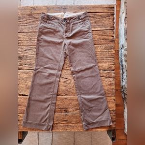 Size 8 Banana Republic Wide-Leg Pant in Olive Brown
